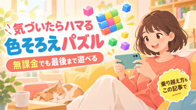 Cube Tap Sortレビュー記事アイキャッチ(新タイトル反映版)